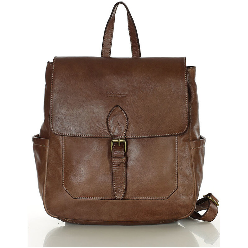 MARCO MAZZINI Hnedý batoh s vreckami (v224b) 47928526