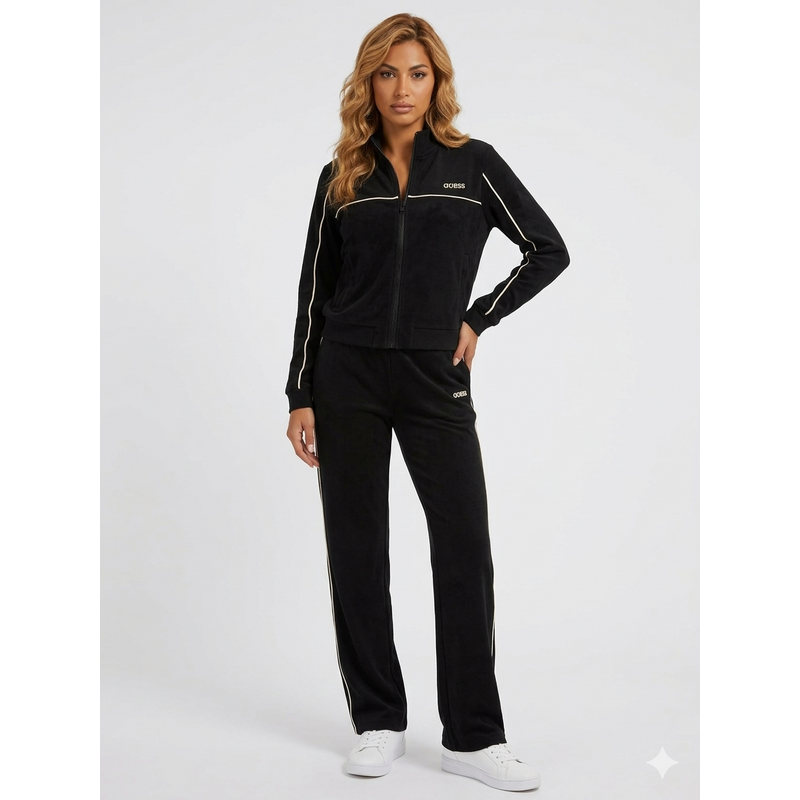 Guess clara full zip sweatshirt BLACK 68472528