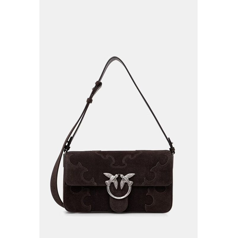 Pinko crossbody kabelka dámska semišová 68472611