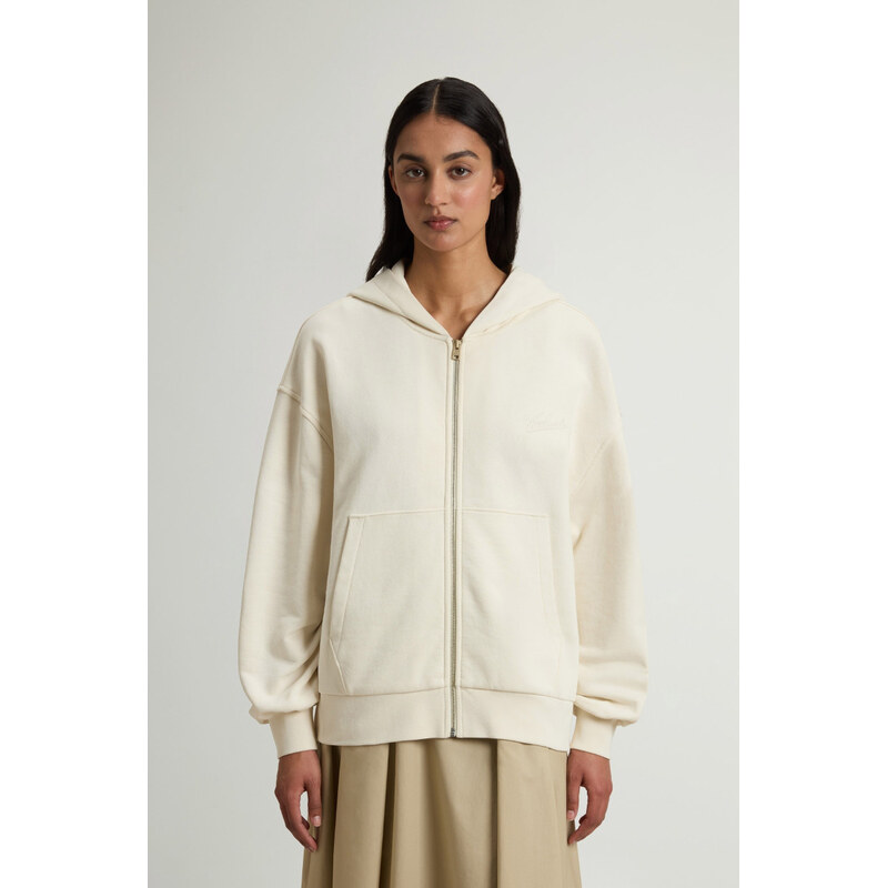 MIKINA WOOLRICH PREMIUM FLEECE ZIPPED HOODIE 68473049
