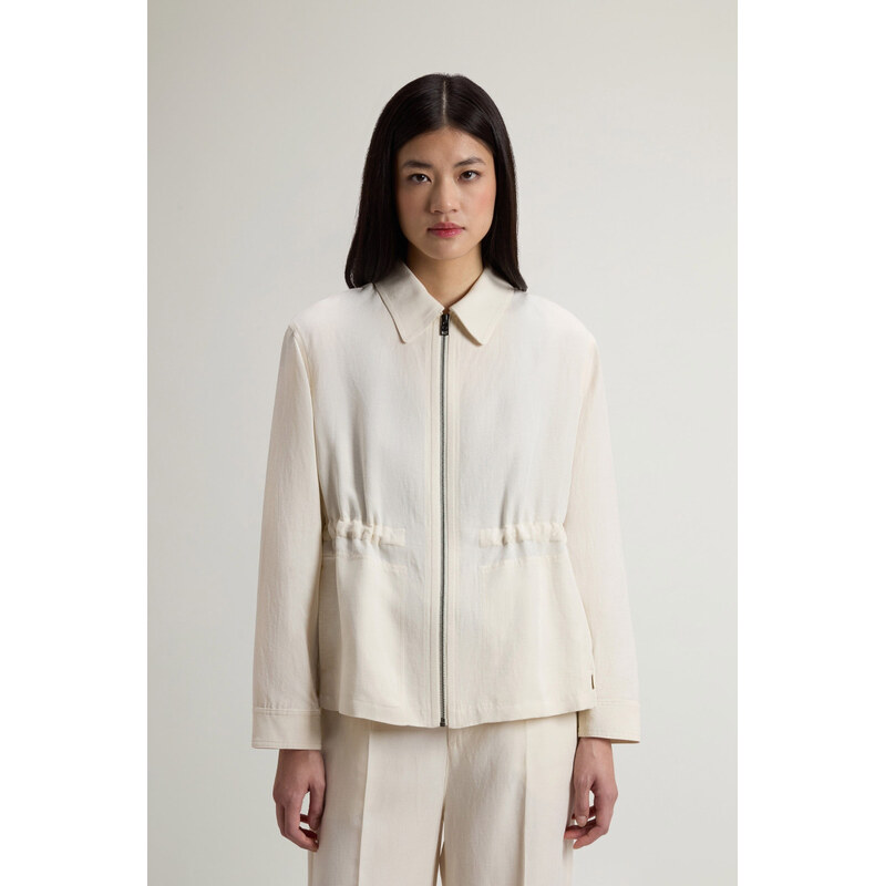 KOŠEĽA WOOLRICH VISCOSE LINEN OVERSHIRT 68473059