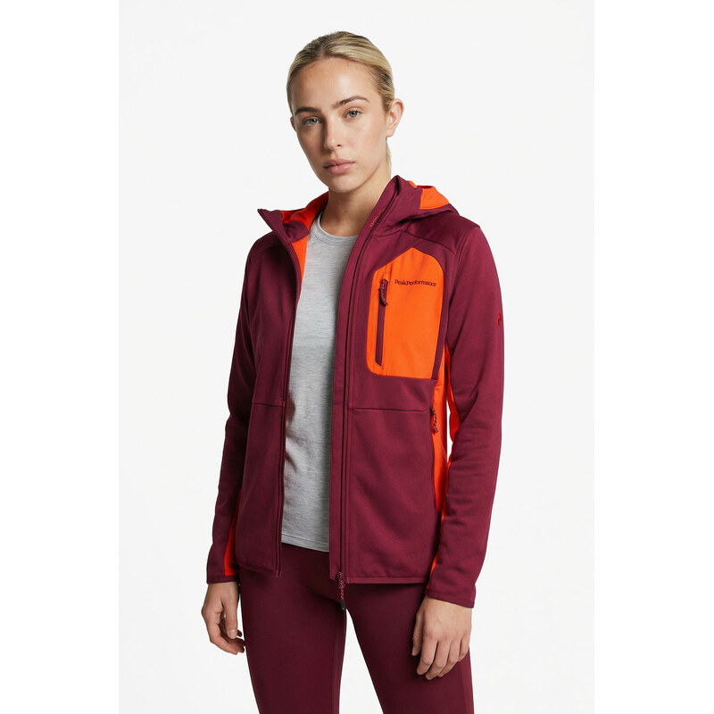 MIKINA PEAK PERFORMANCE W UTILITY LIGHT ZIP HOOD 68237838