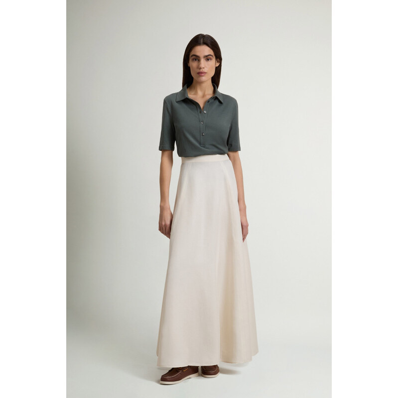 SUKŇA WOOLRICH VISCOSE LINEN LONG SKIRT 68473048