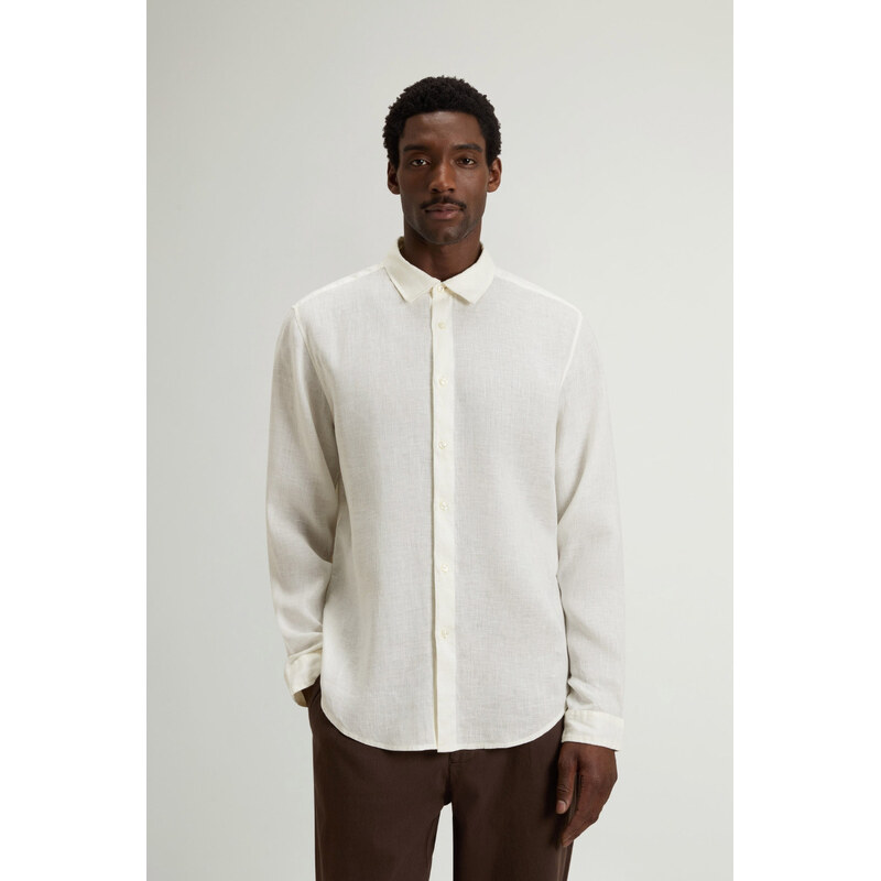 KOŠEĽA WOOLRICH LINEN SHIRT 68473053