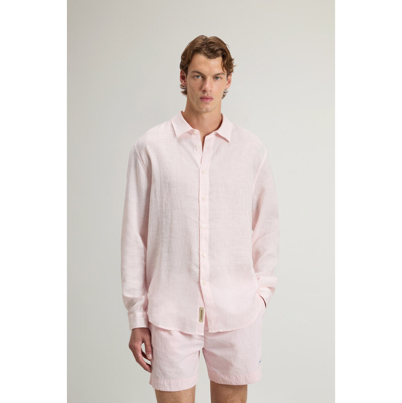 KOŠEĽA WOOLRICH LINEN SHIRT 68473056