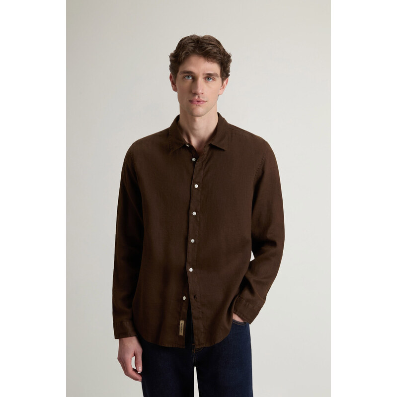 KOŠEĽA WOOLRICH LINEN SHIRT 68473057