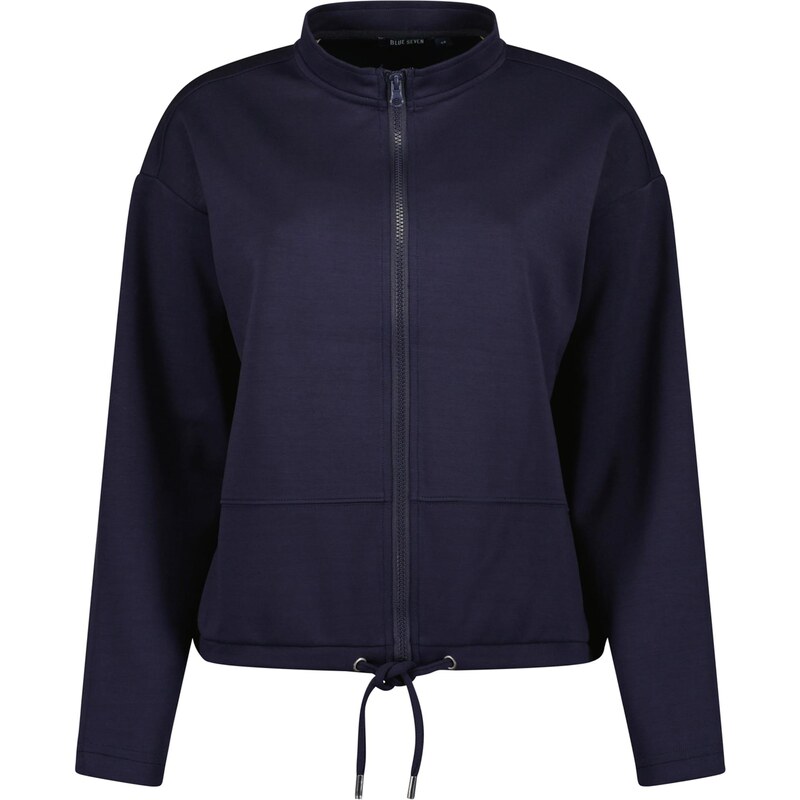 BLUE SEVEN Tepláková bunda tmavomodrá 68478385