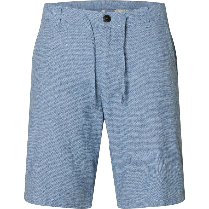 SELECTED Chino nohavice SLHBrody modrá melírovaná 68490384