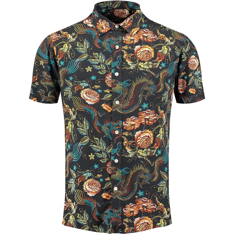 Key Largo Košeľa KLDRAGON petrolejová / oranžová / čierna 68478446