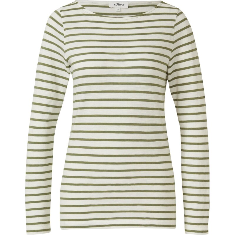 s.Oliver Tričko olivová / šedobiela 68478494