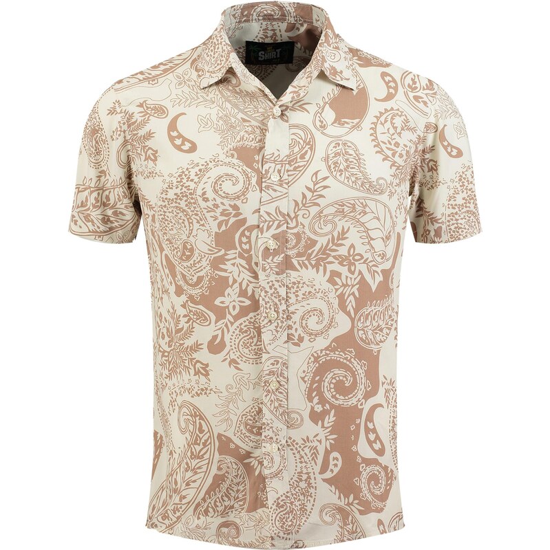 Key Largo Košeľa Park béžová / hnedá 68478534