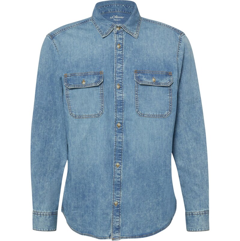 s.Oliver Košeľa modrá denim 68478562