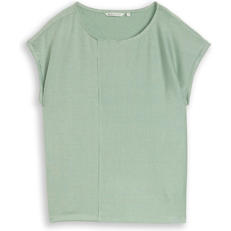 TOM TAILOR DENIM Tričko zelená / svetlozelená 68478619