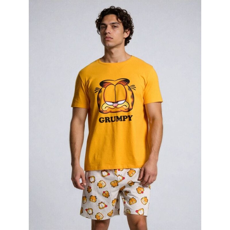 Sinsay - Bavlnená dvojdielna pyžama s potlačou Garfield - viacfarebná 68476905