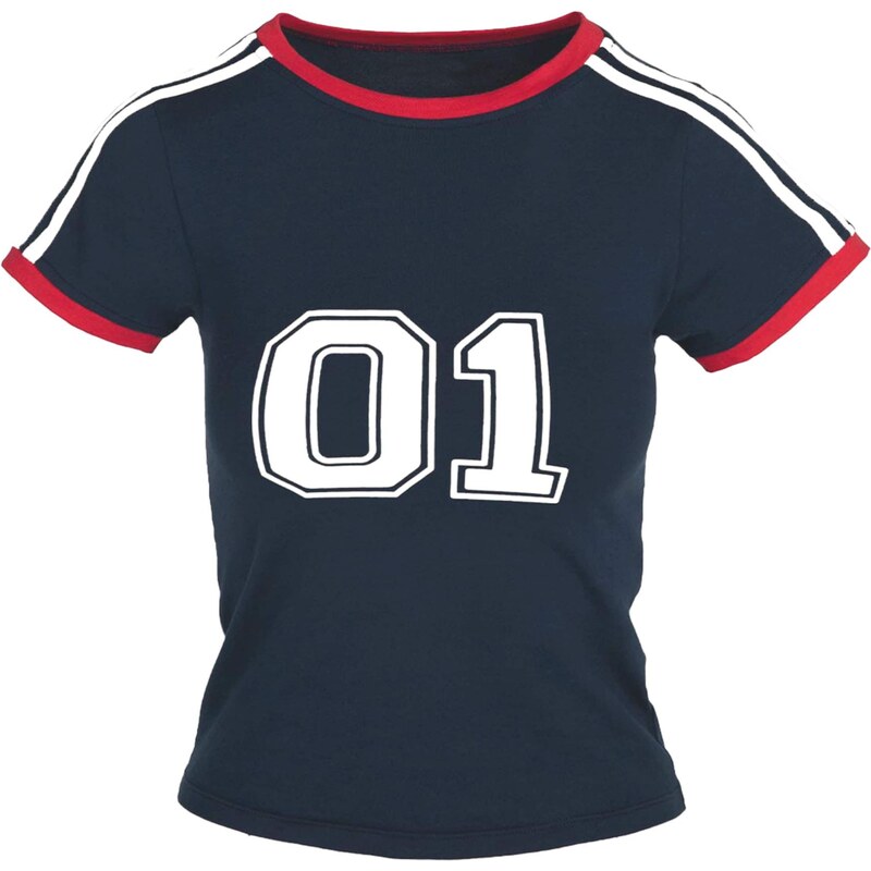 Imily Bela Tričko námornícka modrá / červená / biela 68478706