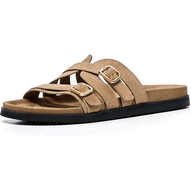 Bershka Šľapky hnedá 68478976