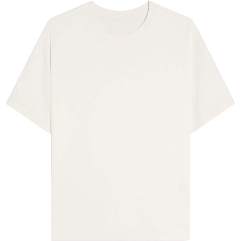 Bershka Tričko šedobiela 68478980