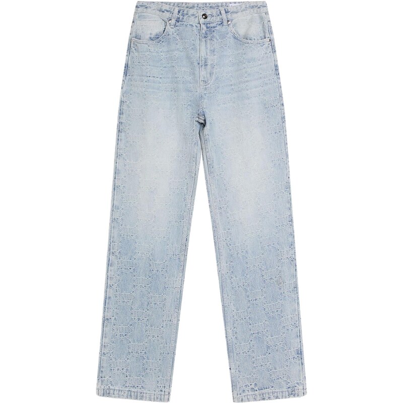 Bershka Džínsy modrá denim 68478996