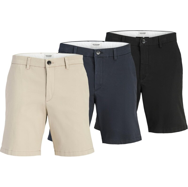 JACK & JONES Chino nohavice JPSTMARCO DYLAN béžová / námornícka modrá 68479116