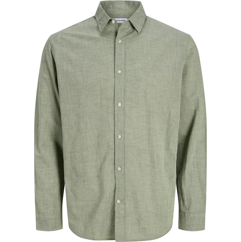 JACK & JONES Košeľa JJESUMMER zelená melírovaná 68479118