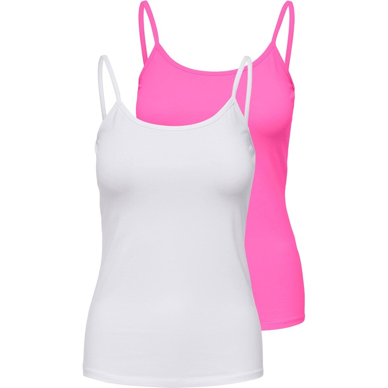 ONLY Top ONLLOVE fuksia / biela 68479164