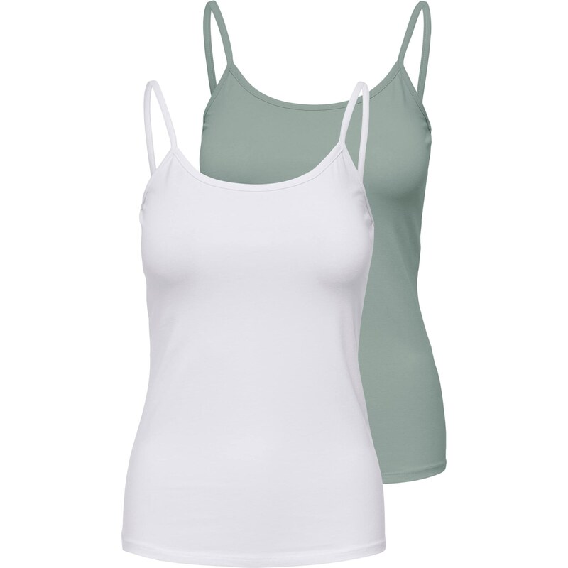 ONLY Top ONLLOVE pastelovo zelená / biela 68479162
