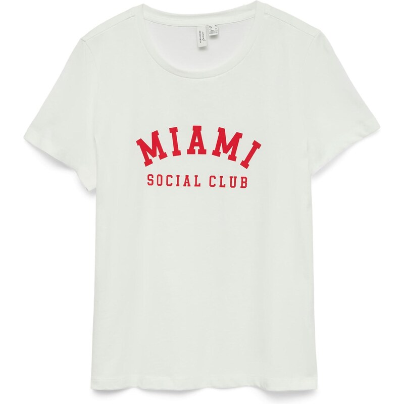 VERO MODA Tričko VMJIDA červená / biela 68479223