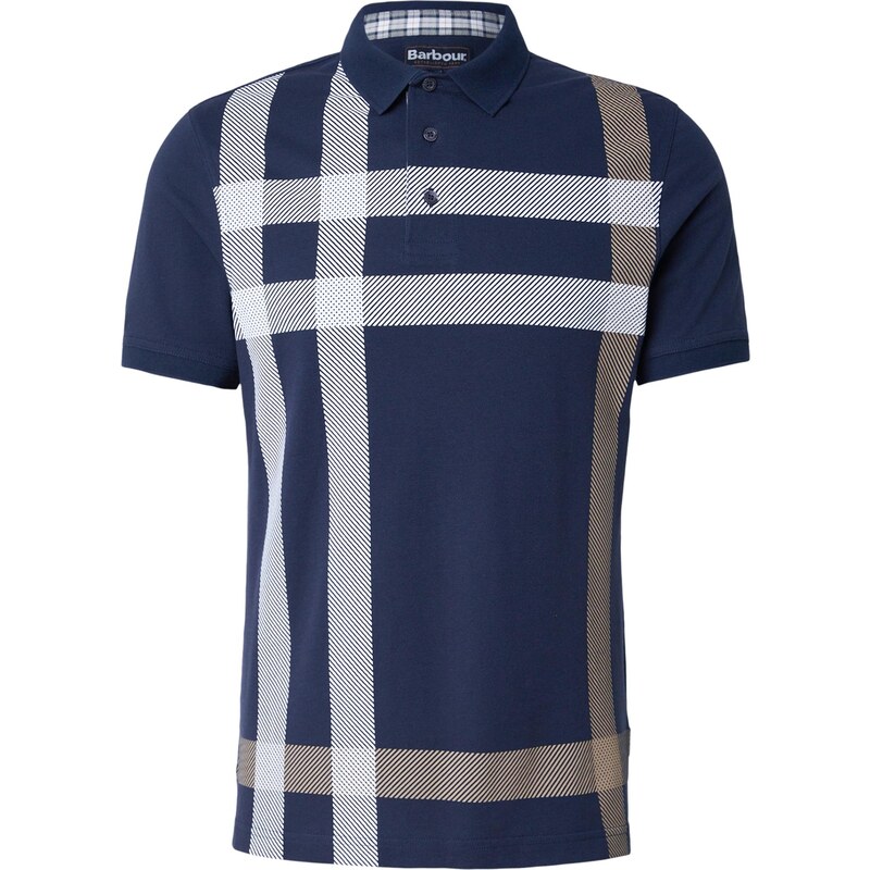 Barbour Tričko Blaine námornícka modrá / kapučíno / biela 68479253