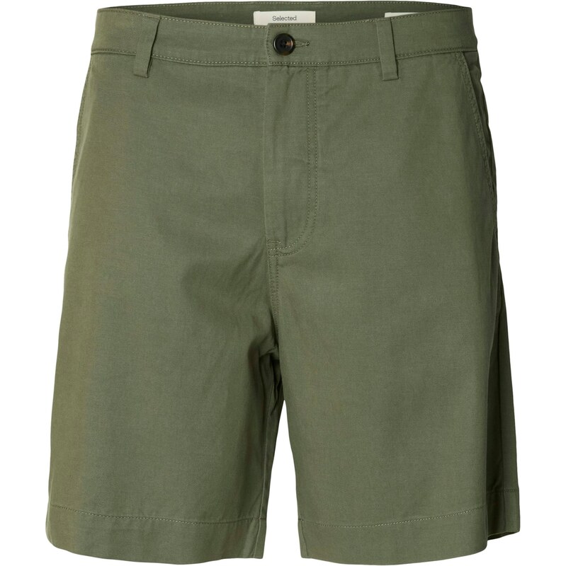 SELECTED Chino nohavice SLHHARRY olivová 68479295