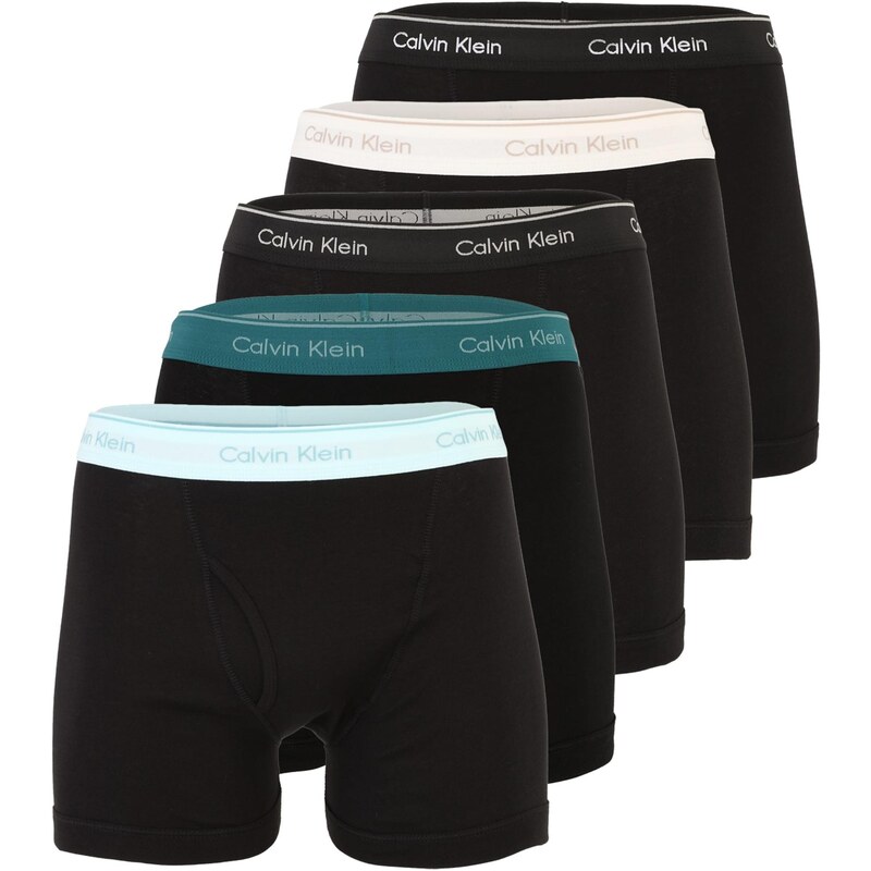 Calvin Klein Underwear Boxerky béžová / azúrová / smaragdová / čierna 68479350