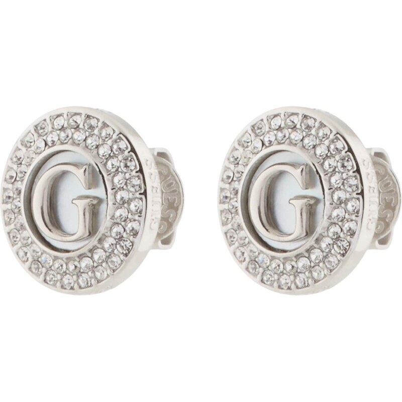 GUESS Náušnice strieborná / priehľadná 68479364