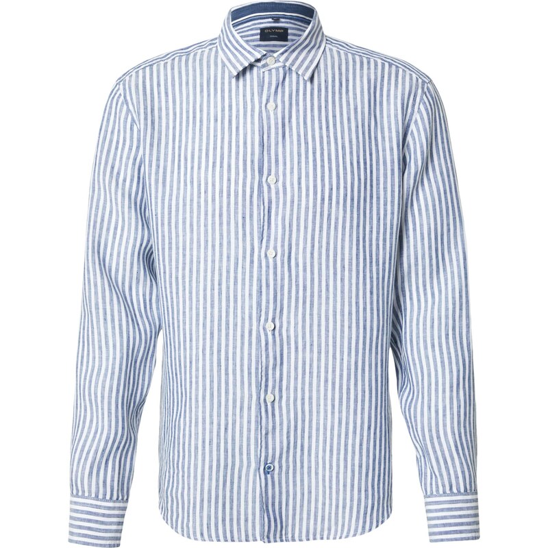 OLYMP Košeľa zafírová / biela 68479594