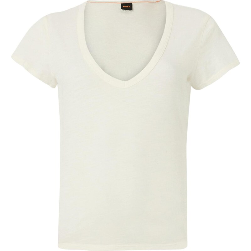 BOSS Tričko C_Eslane_5 šedobiela 68479617