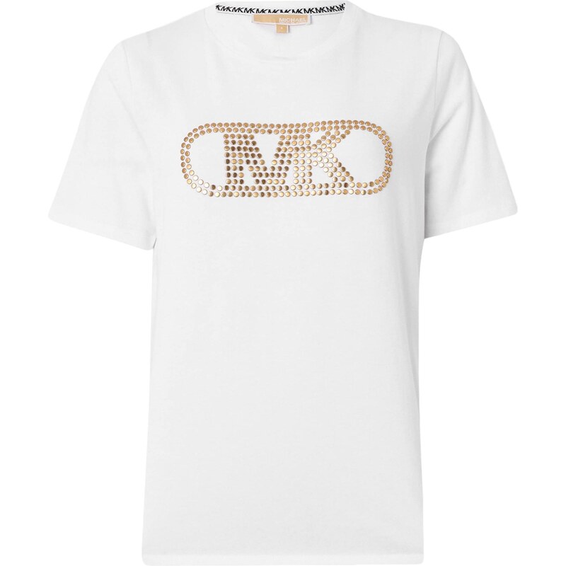 MICHAEL Michael Kors Tričko EMPIRE zlatá / biela 68479683