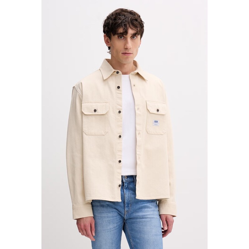 HUGO Blue košeľa pánska rifľová Ekynone 68476367