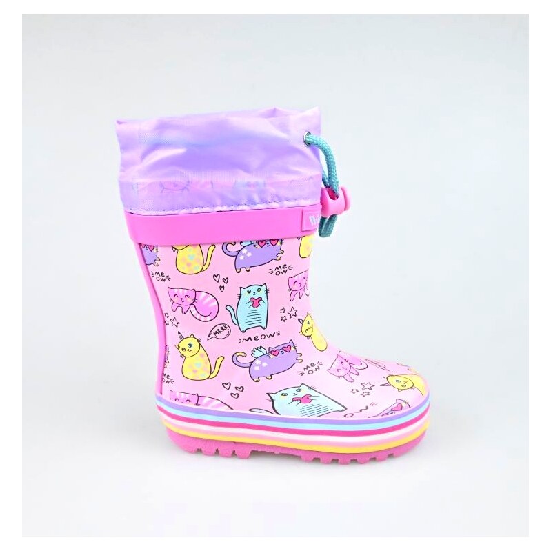 E-shop Detské gumáky WINK ECO - Pink CAT