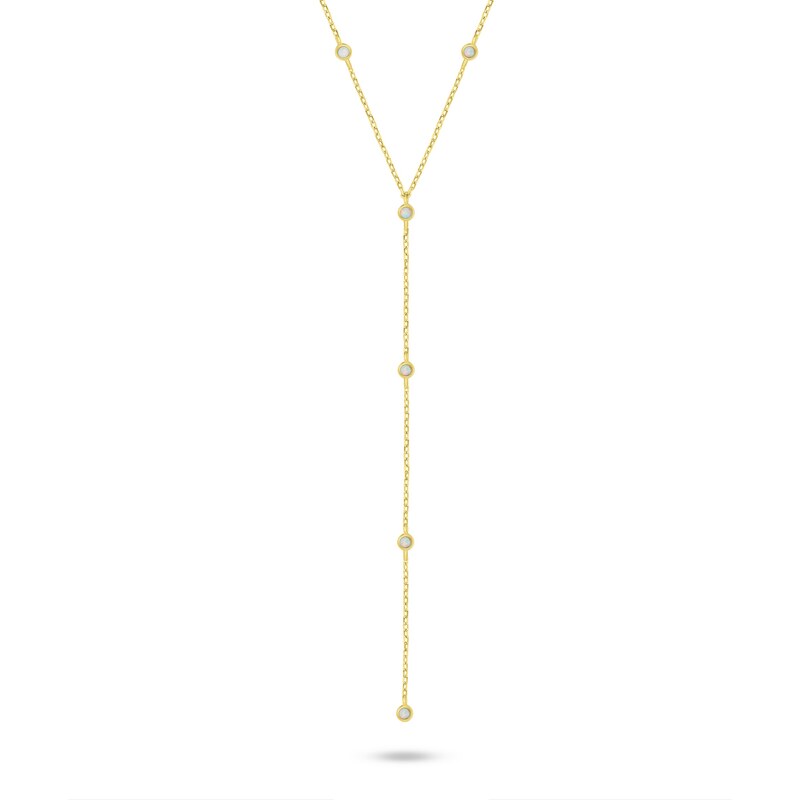 Brilio Silver Úchvatný pozlátený náhrdelník s retiazkovou ozdobou 68474686