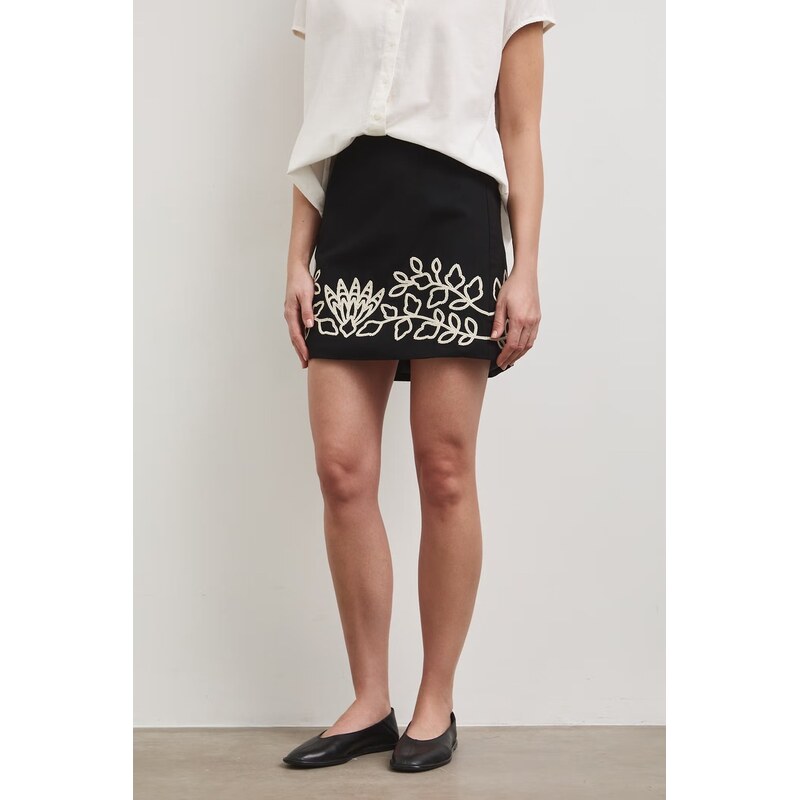 Sukňa s prímesou ľanu Medicine 66513526