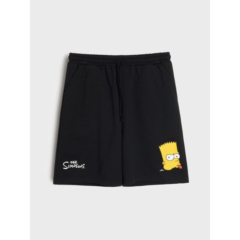 Sinsay - Teplákové šortky The Simpsons - čierna 68476268