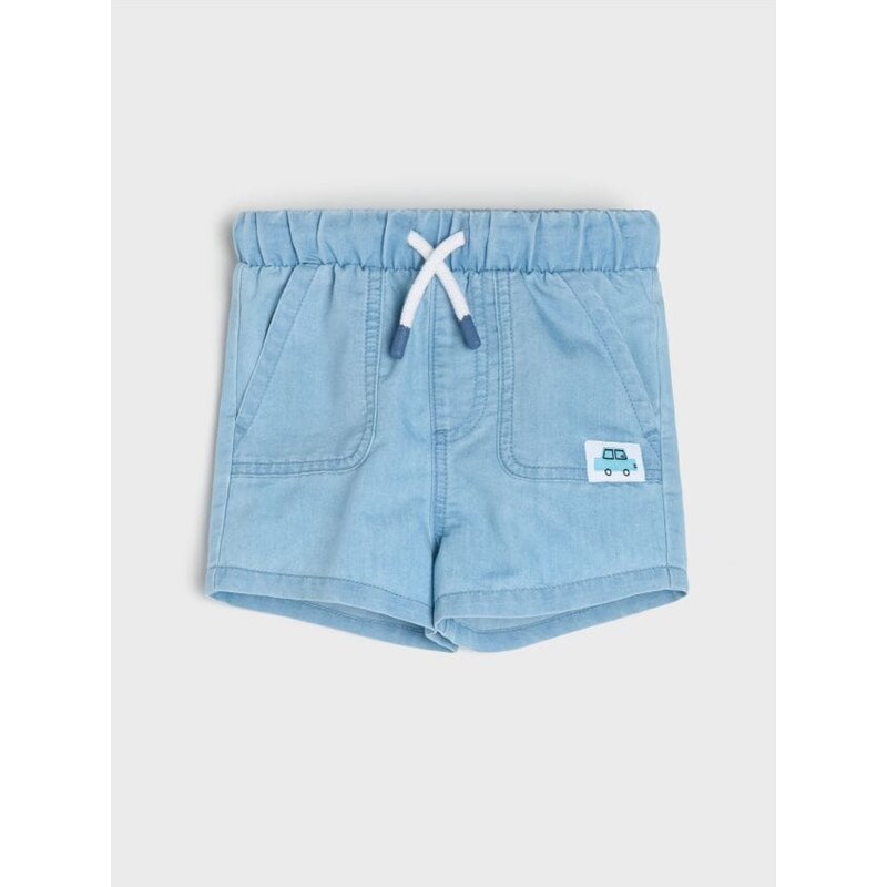 Sinsay - Rifľové kraťasy - modrá 68476466
