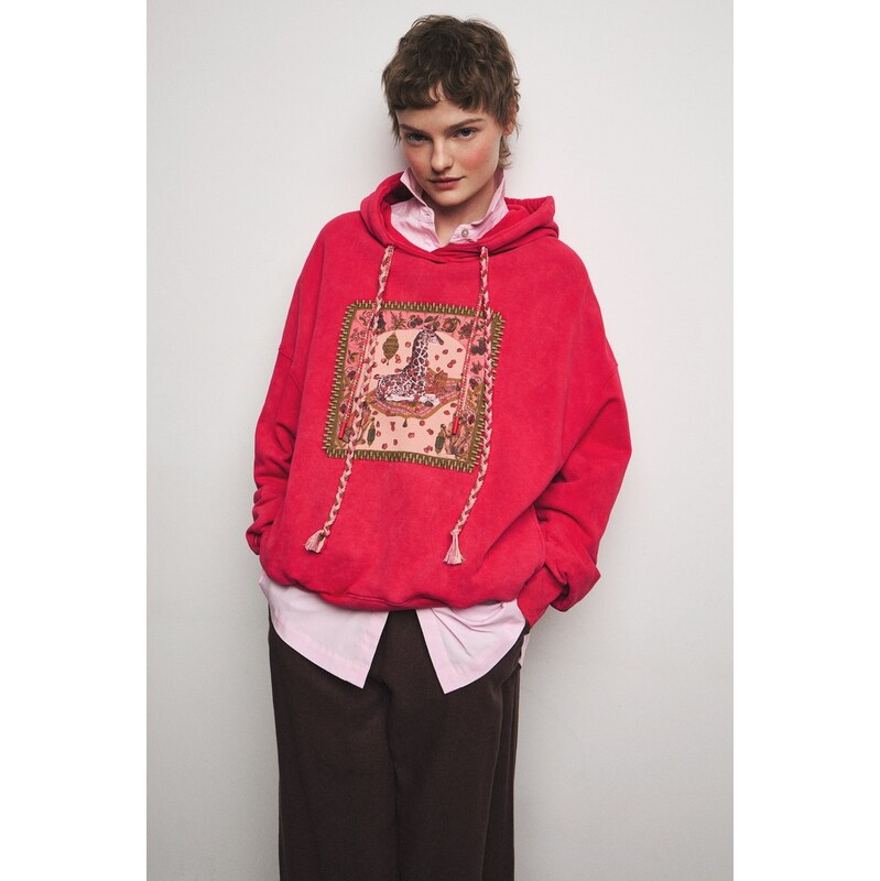 Medicine mikina s kapucňou dámska bavlnená 68477401