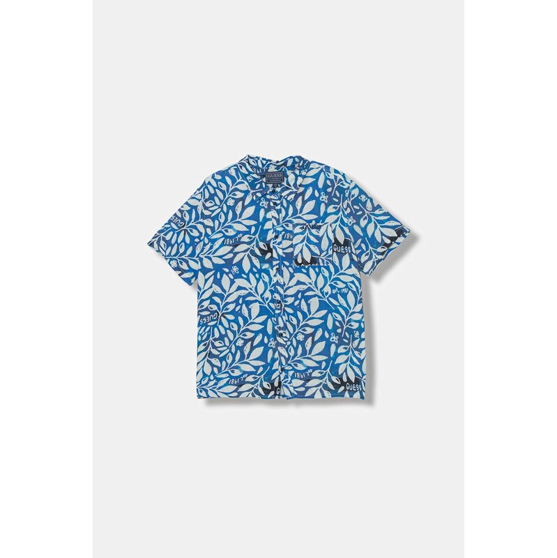 Guess detská košeľa s ľanom 68477768