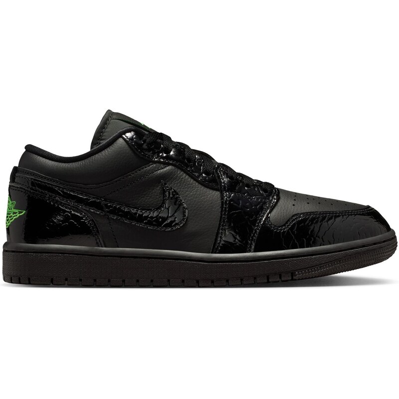 Air Jordan 1 Low SE Black Croc Scream Green Wmns - Dámske - Tenisky 68479832