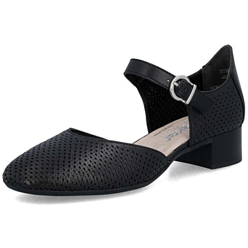 Dámske lodičky RIEKER 43460-00 čierna S6 68480151