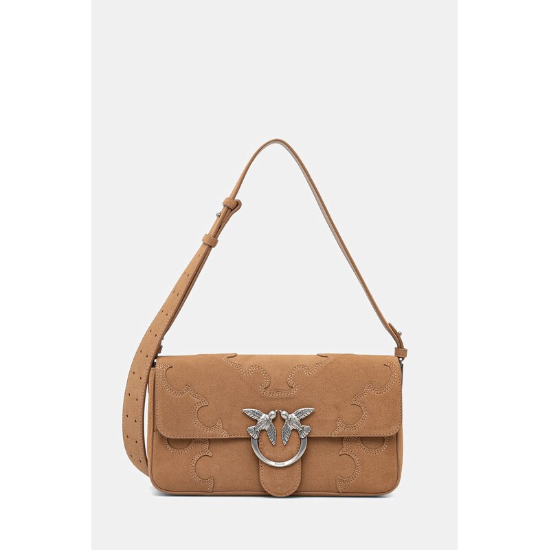 Pinko crossbody kabelka dámska semišová 68488057