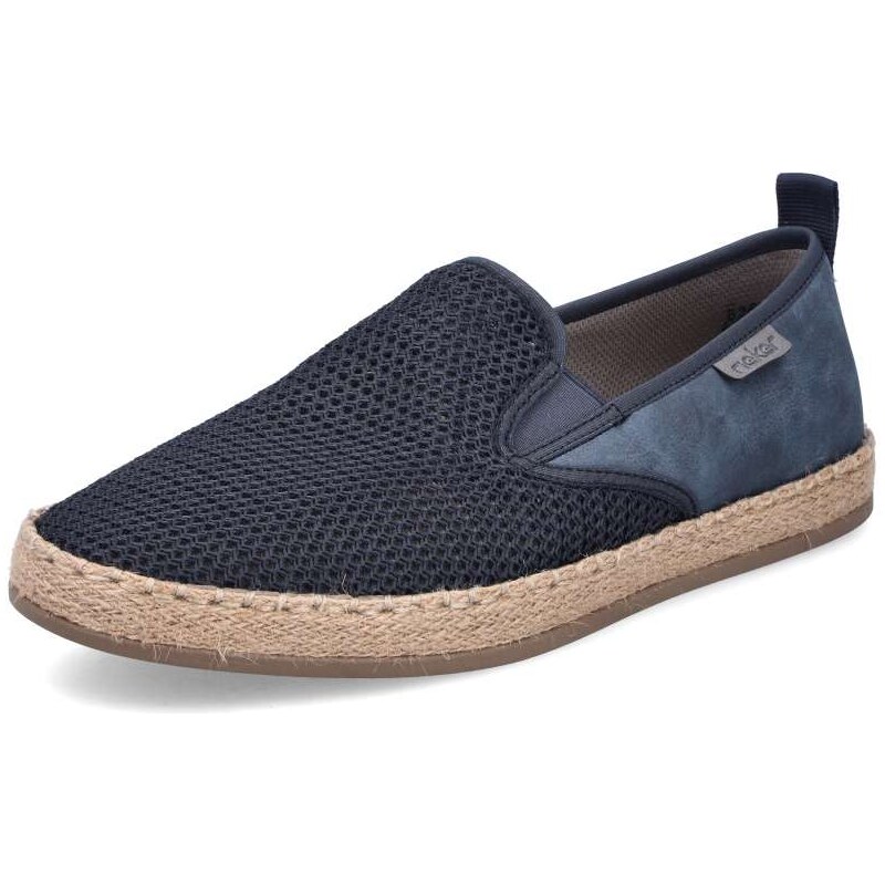 E-shop Pánske mokasíny RIEKER B2661-14 modrá S6