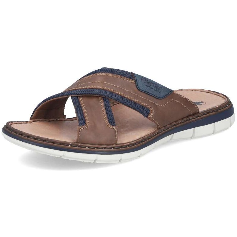 Pánske šľapky RIEKER 25182-14 hnedá S6 68480332