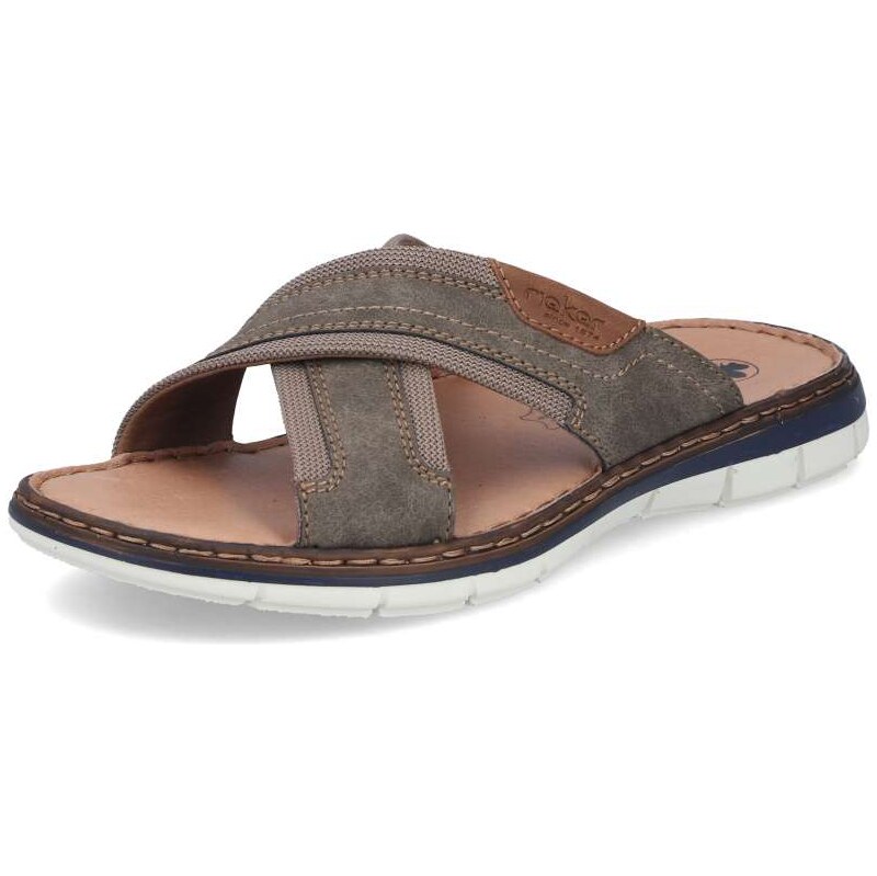 Pánske šľapky RIEKER 25182-25 sivá S6 68480333