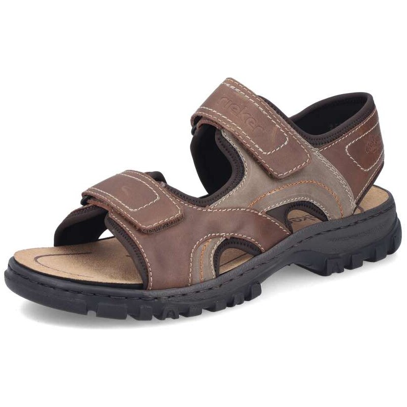 Pánske sandále RIEKER 25053-22 hnedá S6 68480342
