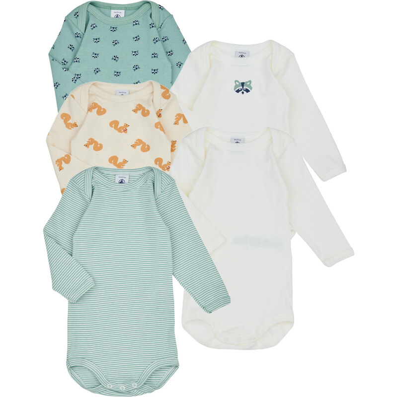Petit Bateau Detské body BODY US ML RITON PACK X5 Petit Bateau 68488182